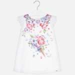 Saténové šaty s fialovými kvetmi Mayoral – Obrázok 4