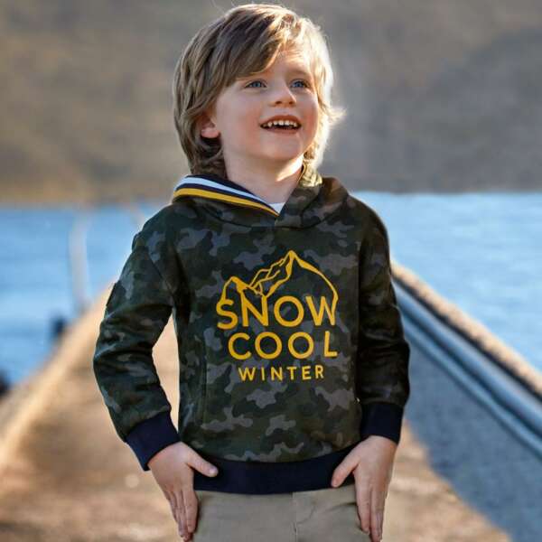 Chlapčenská mikina s kapucňou Mayoral Army | Welcomebaby.sk