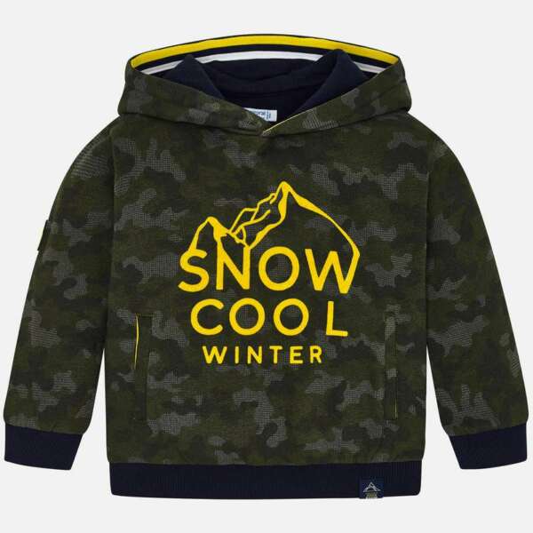 Chlapčenská mikina s kapucňou Mayoral Army | Welcomebaby.sk