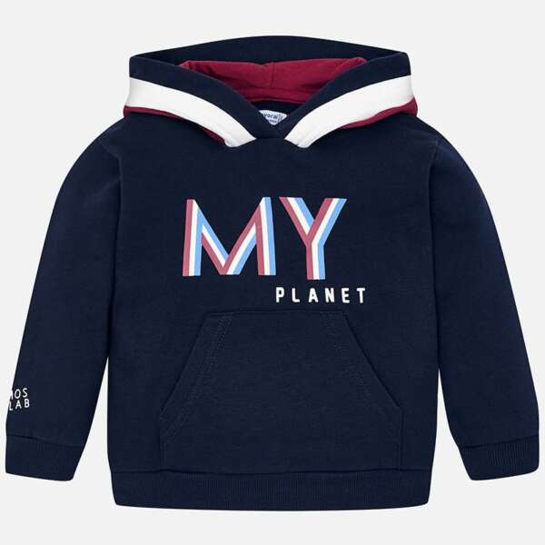 Chlapčenská mikina s kapucňou a nápisom My Planet Mayoral | Welcomebaby.sk