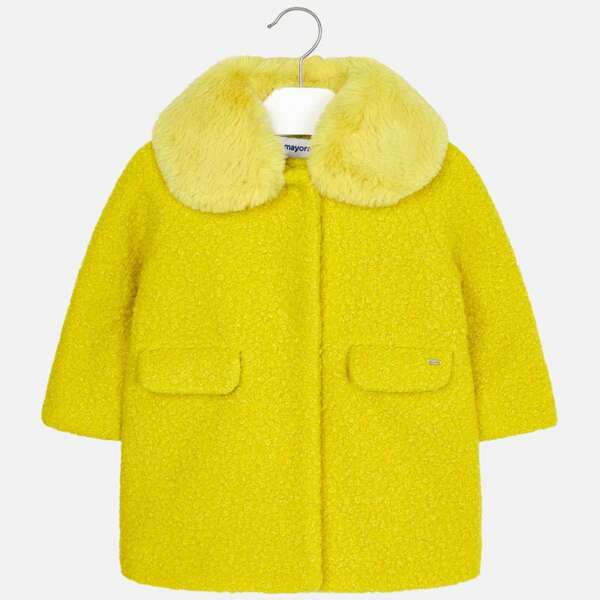 Dievčenský kabát Mayoral žltý | Welcomebaby.sk