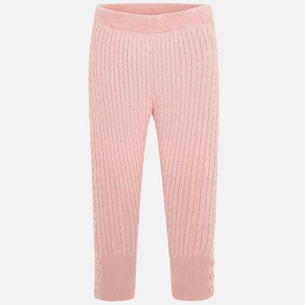 Dievčenské pletené legíny Mayoral ružové | Welcomebaby.sk