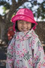 Dievčenský klobúčik do dažďa Reima Rainy ružový | Welcomebaby.sk