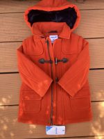 Chlapčenský prešívaný kabát vnútri s kožušinou Mayoral oranžový