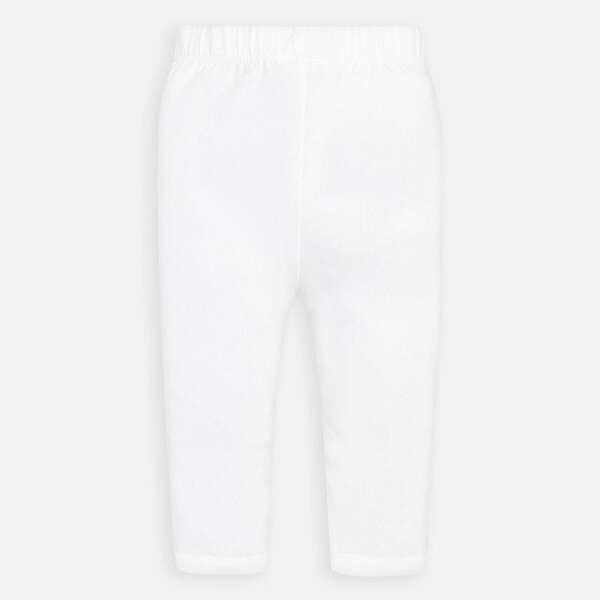 Krátke bavlnené legíny Mayoral biele | Welcomebaby.sk