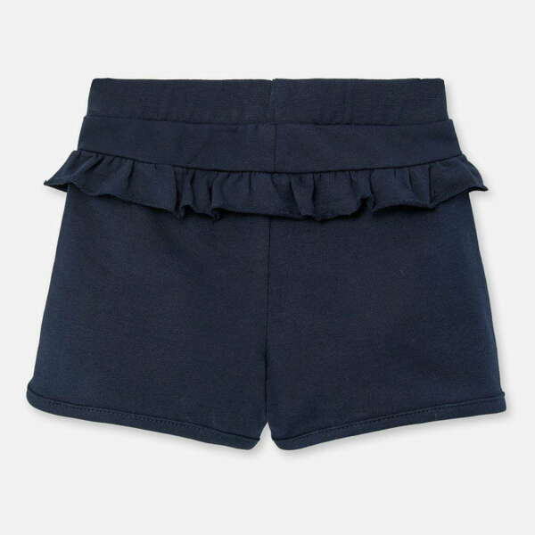 Dievčenské bavlnené kraťasy s volánom Mayoral modré | Welcomebaby.sk