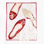 Dievčenské tričko s potlačou Shoes Mayoral červené | Welcomebaby.sk