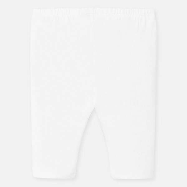 Krátke bavlnené legíny Mayoral biele | Welcomebaby.sk