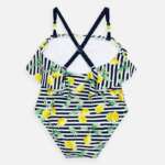 Plavky s citrónmi a volánom Mayoral tmavomodré | Welcomebaby.sk