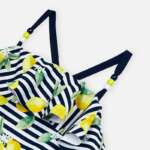 Plavky s citrónmi a volánom Mayoral tmavomodré | Welcomebaby.sk