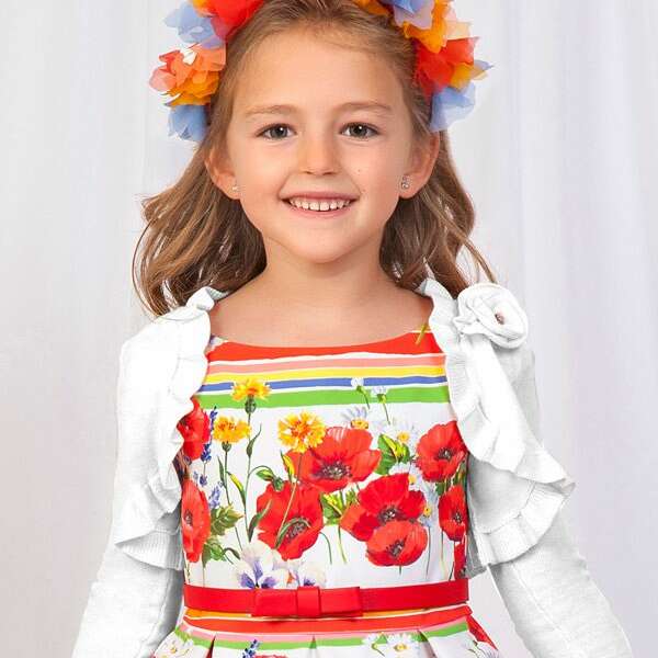 Tenký koženkový opasok s mašľou Abel & Lula červený