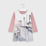 Šaty Paríž s dlhým rukávom Mayoral ružové | Welcomebaby.sk