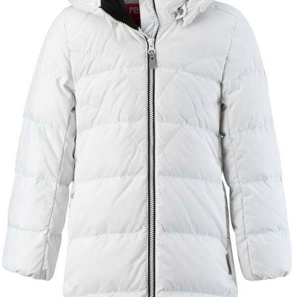 Dievčenská páperová predĺžená bunda Reima Ahde biela