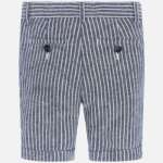 Chlapčenské pruhované kraťasy Mayoral tmavomodré
