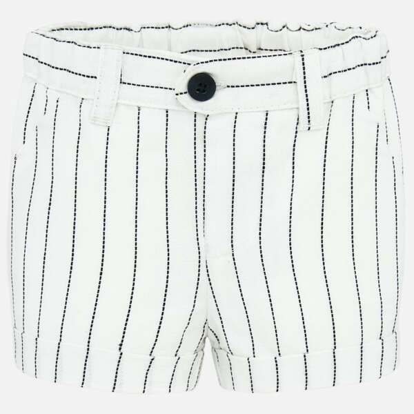 Chlapčenské pruhované kraťasy newborn Mayoral biele