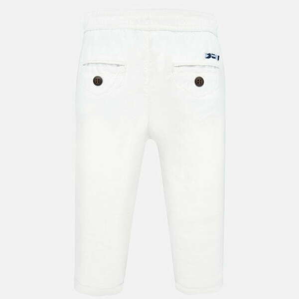 Chlapčenské tenké nohavice Mayoral biele | Welcomebaby.sk