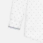 Chlapčenská košeľa s dlhým rukávom a jemnými bodkami Mayoral biela