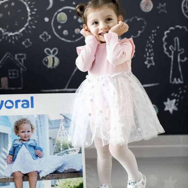 Tylové šaty na rukávoch s volánmi Mayoral ružové | Welcomebaby.sk