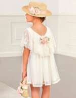 Spoločenské vyšívané šaty Abel & Lula natural