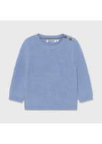 Klasický pletený sveter Mayoral newborn svetlomodrý