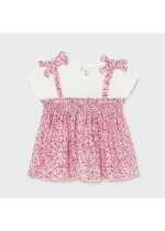 Tričko s tunikou a mašľou Mayoral