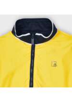 Chlapčenská obojstranná prechodná bunda Mayoral žltá tmavomodrá
