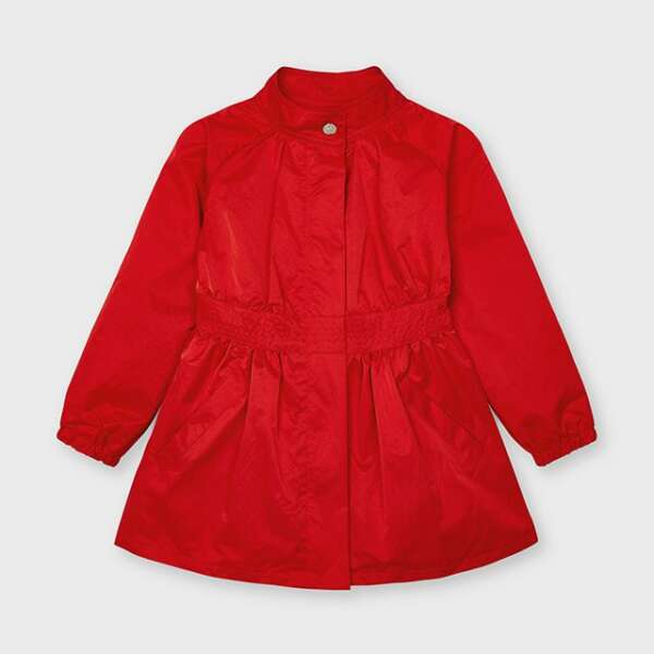 Dievčenský prechodný trenčkot/kabát Mayoral červený