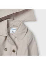 Dievčenský trenčkot s kapucňou Mayoral béžový