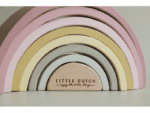 Drevená dúha Little Dutch ružová