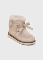 Detské dievčenské čižmičky s kožušinou Mayoral krémové | Welcomebaby.sk