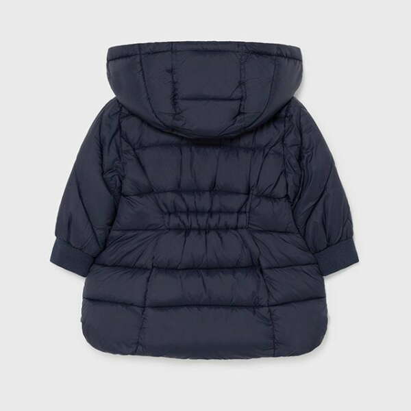 Dievčenská dlhšia bunda pre bábätká Mayoral tmavomodrá | Welcomebaby.sk