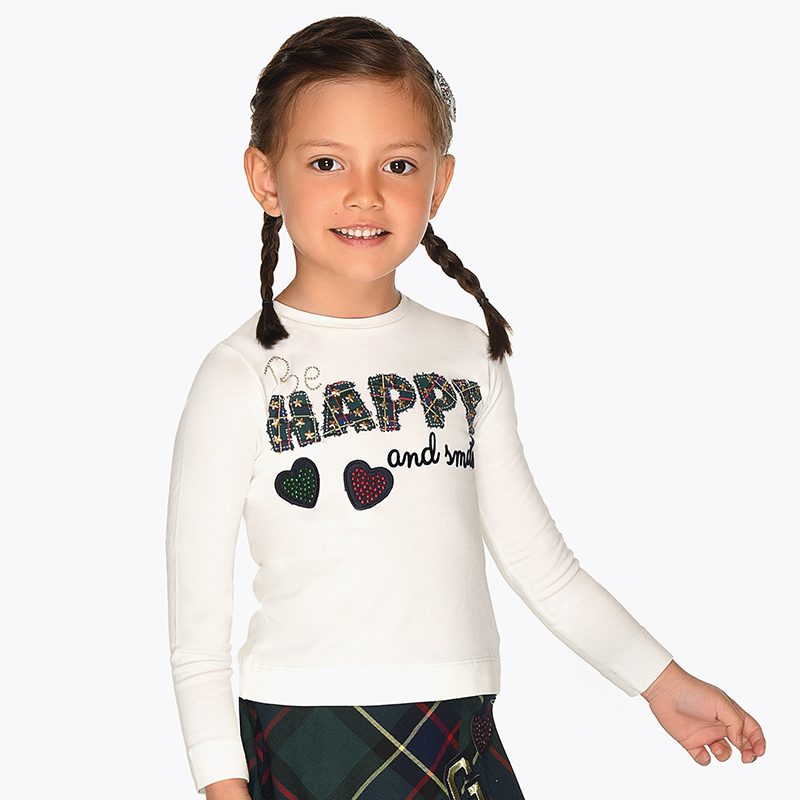 Dievčenské tričko s nápisom Happy Mayoral Dievčenské tričko s nápisom Happy Mayoral