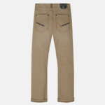 Chlapčenské rifľové nohavice so šnúrkami Mayoral hnedé