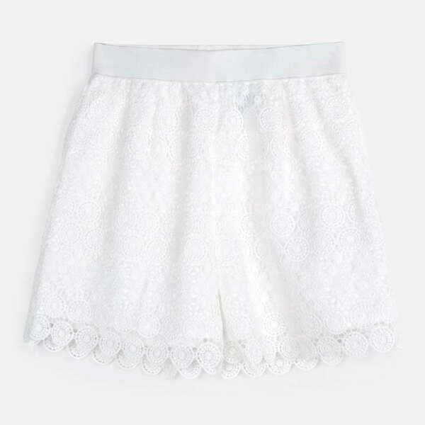 Dievčenské vyšívané kraťasy Mayoral crudo