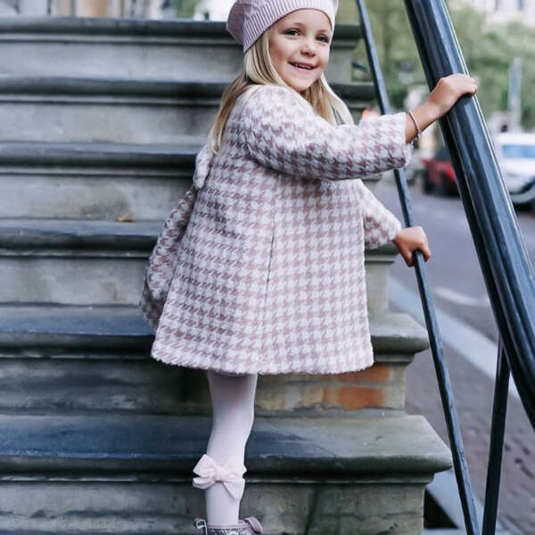 CÓNDOR Hladké pančuchy 674 nude s veľkou velvet mašľou Tights with velvet bow 2489 | Welcomebaby.sk