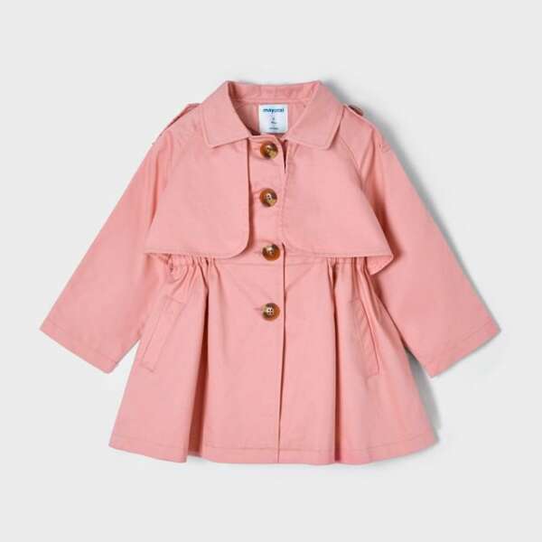Dievčenský prechodný trenčkot Mayoral ružový blush | Welcomebaby.sk
