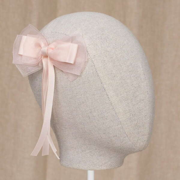 Dvojitá mašľa do vlasov Abel & Lula ružová | Welcomebaby.sk