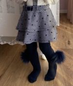 Rebrované pančuchy s veľkým brmbolcom Cóndor tmavomodré | Welcomebaby.sk