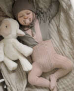 Rebrované pančuchy na traky Cóndor staroružová bledá | Welcomebaby.sk