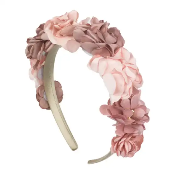 Čelenka s dvojfarebnými ružovými kvetmi Giulia Jamiks ružová | Welcomebaby.sk