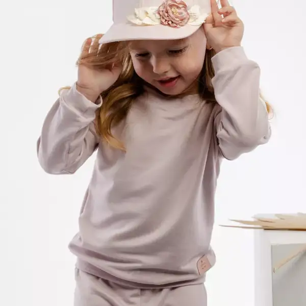 Dievčenská ružová šiltovka s 3D kvetom Madlen Jamiks baby ružová | Welcomebaby.sk