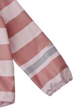 Tenká pruhovaná nepremokavá bunda Reima Vesi rose blush ružová | Welcomebaby.sk