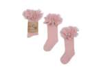 Tutu podkolienky s tylovým volánom Manufaktura F dusty pink staroružové | Welcomebaby.sk