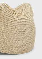 Pevný klobúk s uškami a tváričkou Mayoral krémový natural | Welcomebaby.sk