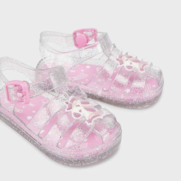 Plážové sandále Mayoral strieborno-ružové | Welcomebaby.sk