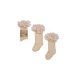 Tutu podkolienky s tylovým volánom Manufaktura F cappucino béžové | Welcomebaby.sk