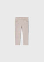 Dievčenské dlhé nohavice s vreckovým lemovaním Mayoral 560 béžová mole | Welcomebaby.sk