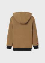 Chlapčenská mikina s kapucňou Hoodie with central pocket boy Mayoral hnedá | Welcomebaby.sk