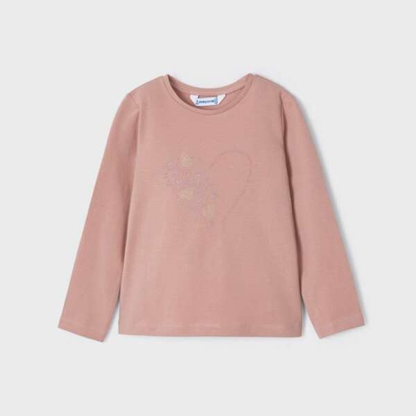 MAYORAL Dievčenské tričko so srdiečkom T-shirt girl 178 | Welcomebaby.sk