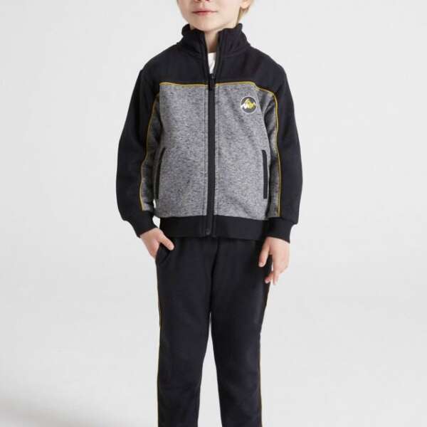 MAYORAL Chlapčenské tepláky a mikina na zips Tracksuit with two joggers boy čierna | Welcomebaby.sk